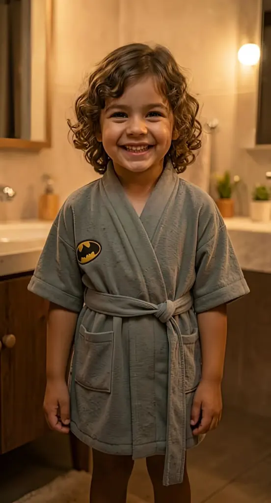 Roupão de banho infantil Batman