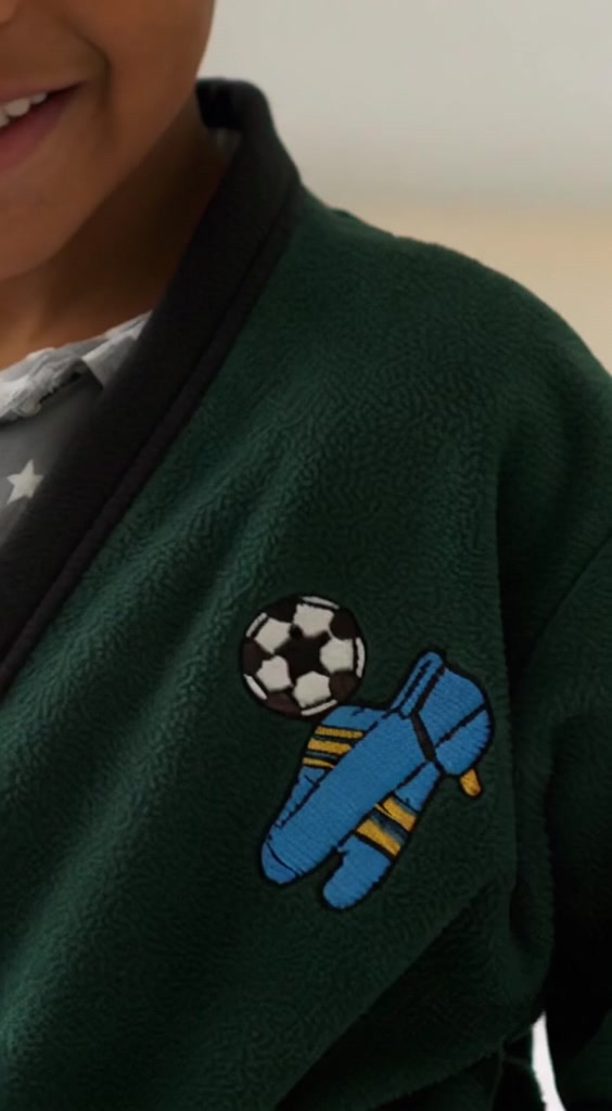 Roupao de banho juvenil tema futebol 8-16 anos La Luna