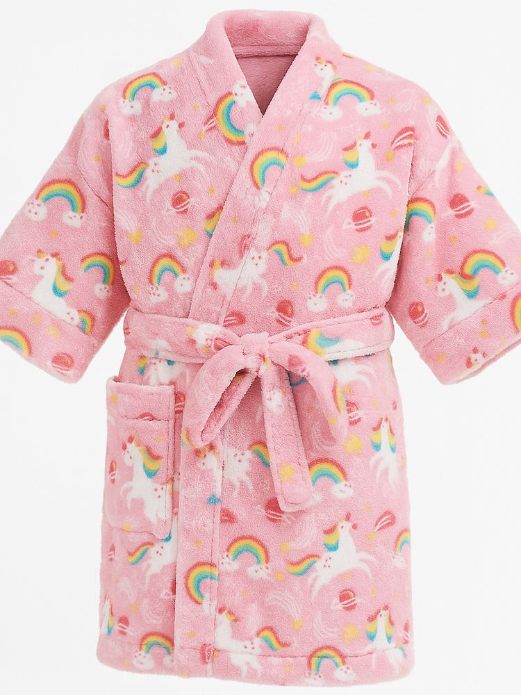 Roupão de banho infantil menina felpudo — detalhe